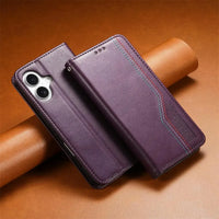 Buy Leather Flip Wallet Case for iPhone 17, Business Standard All-Round Protection, Mobile Phone Case with Stand Function and Magnetic Closure- ABEL at Caseles-iPhone 17 Pro Max, Black