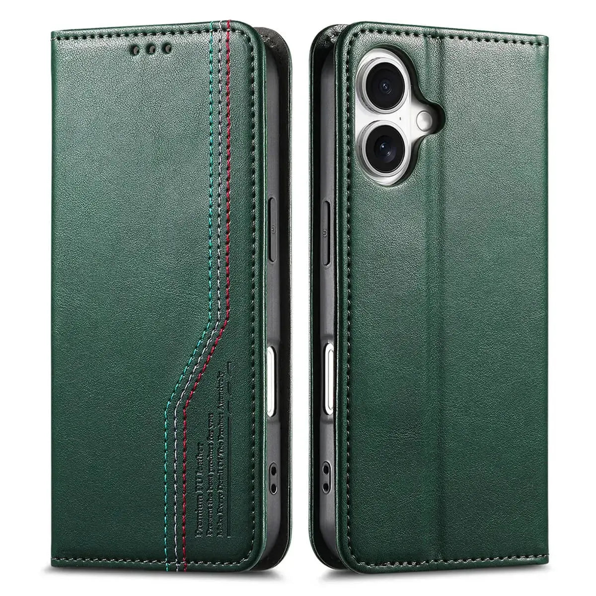 Buy Leather Flip Wallet Case for iPhone 17, Business Standard All-Round Protection, Mobile Phone Case with Stand Function and Magnetic Closure- ABEL at Caseles-iPhone 17 Pro Max, Black