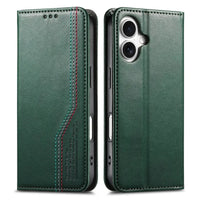 Buy Leather Flip Wallet Case for iPhone 17, Business Standard All-Round Protection, Mobile Phone Case with Stand Function and Magnetic Closure- ABEL at Caseles-iPhone 17 Pro Max, Black