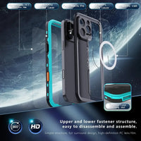 Buy IP68 Waterproof Phone Case, Support Magsafe, Built in Screen Protector, Full Body Heavy Duty Shockproof,Aiden at Caseles-iPhone 17 Pro Max, Black