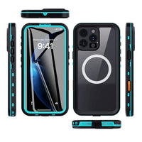 Buy IP68 Waterproof Phone Case, Support Magsafe, Built in Screen Protector, Full Body Heavy Duty Shockproof,Aiden at Caseles-iPhone 17 Pro Max, Black