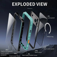 Buy IP68 Waterproof Phone Case, Support Magsafe, Built in Screen Protector, Full Body Heavy Duty Shockproof,Aiden at Caseles-iPhone 17 Pro Max, Black