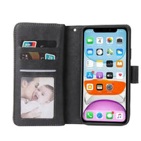 Buy Classic Wallet Phone Case, 9 Card Slots, Premium Leather, Credit Card Holder, Shockproof Case , BALDER at Caseles-iPhone 17 Pro Max, Balder-Black