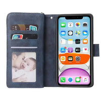 Buy Classic Wallet Phone Case, 9 Card Slots, Premium Leather, Credit Card Holder, Shockproof Case , BALDER at Caseles-iPhone 17 Pro Max, Balder-Black