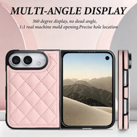 Buy Chic Quilted PU Leather Case with Layered Protection, PC Frame, 2mm Raised Camera Edge & 1.2mm Raised Screen Bezel for iPhone Duo - CALLA at Caseles-iPhone Duo, Black