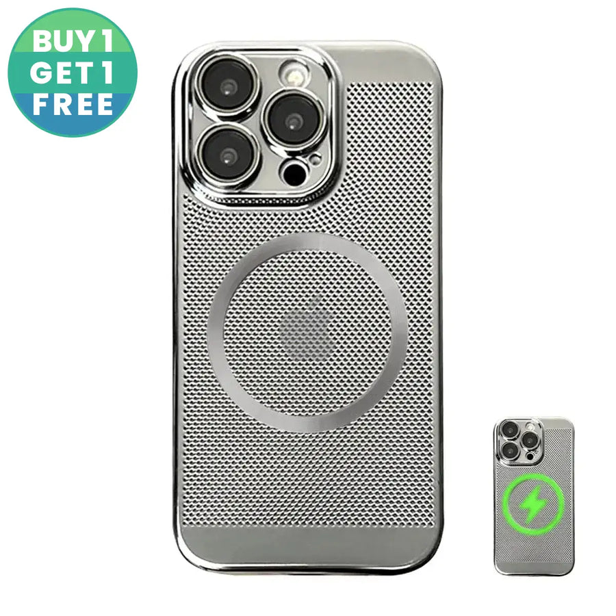 Buy Shipmycase Electroplating Heat Dissipation，360° Border Coverage，Lightweight Design，iPhone Case -Henry at Shipmycase-Silver, iPhone 16 Pro Max