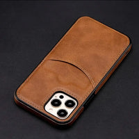 Buy Caseles Luxury Leather Case for iPhone, Ultra-Thin Business Style Phone Cover with TPU Bumper, Camera & Screen Protection, Shockproof and Slim Fit,Kevin at Caseles-iPhone 16 Pro Max, Kevin-Brown
