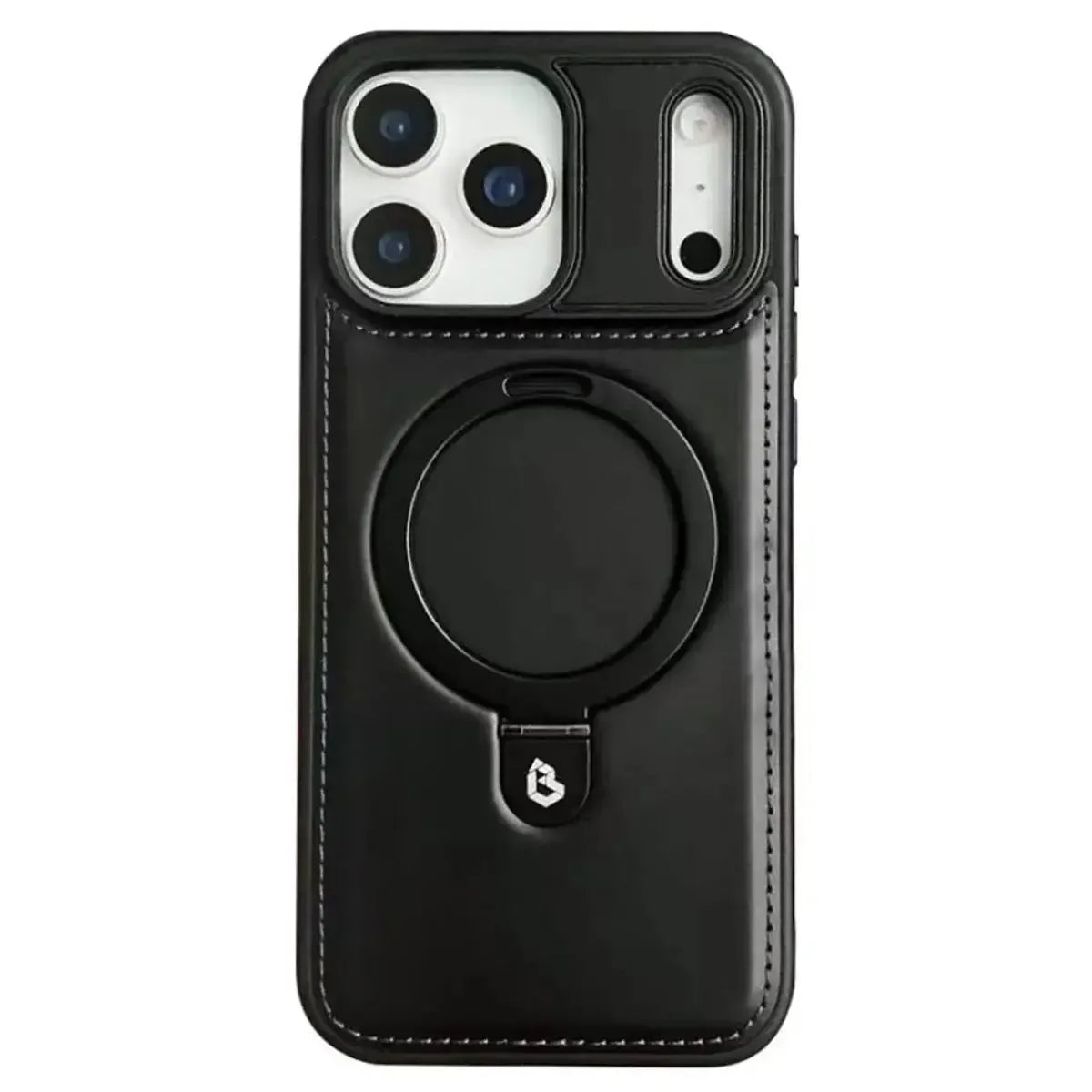 Buy Classic Leather Phone Case, Support MagSafe Wireless Charging, Premium Leather,iPhone Case - MATEO at Caseles-iPhone 17 Pro Max, Mateo-Black