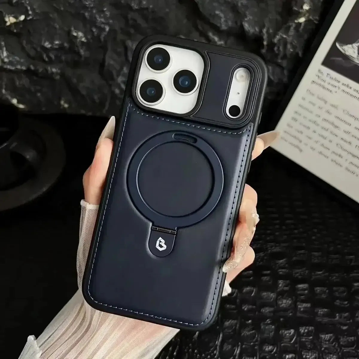 Buy Classic Leather Phone Case, Support MagSafe Wireless Charging, Premium Leather,iPhone Case - MATEO at Caseles-iPhone 17 Pro Max, Mateo-Brown
