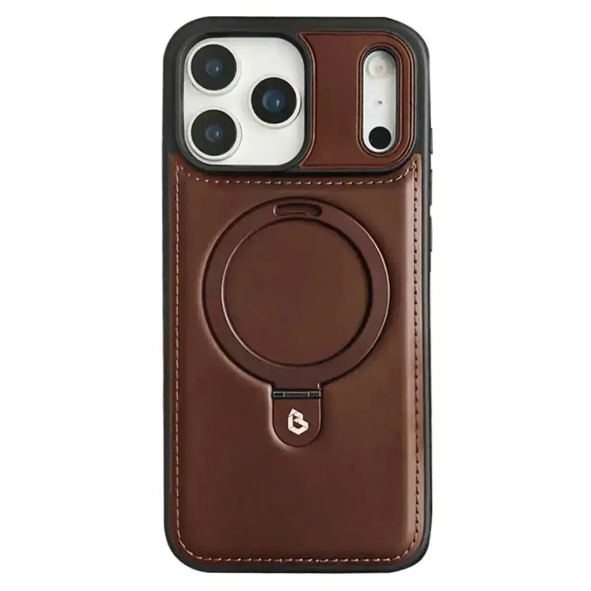 Buy Classic Leather Phone Case, Support MagSafe Wireless Charging, Premium Leather,iPhone Case - MATEO at Caseles-iPhone 17 Pro Max, Mateo-Brown