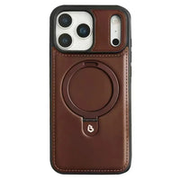Buy Classic Leather Phone Case, Support MagSafe Wireless Charging, Premium Leather,iPhone Case - MATEO at Caseles-iPhone 17 Pro Max, Mateo-Brown