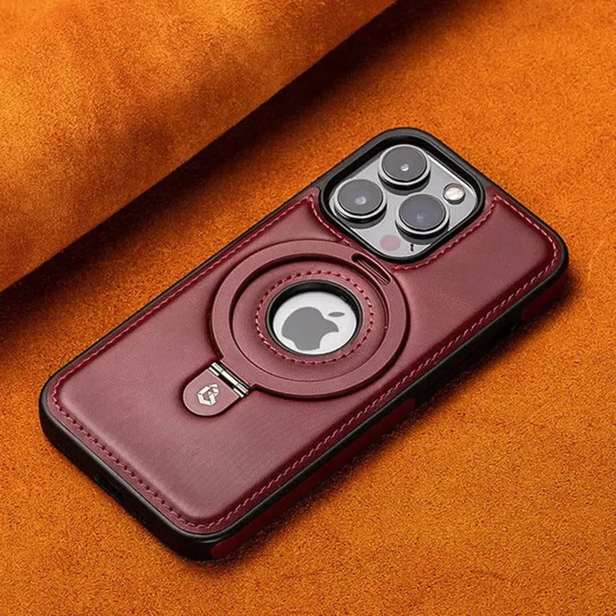Buy Classic Leather Phone Case, Support MagSafe Wireless Charging, Premium Leather,iPhone Case - MATEO at Caseles-iPhone 17 Pro Max, Mateo-Brown