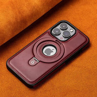 Buy Classic Leather Phone Case, Support MagSafe Wireless Charging, Premium Leather,iPhone Case - MATEO at Caseles-iPhone 17 Pro Max, Mateo-Brown