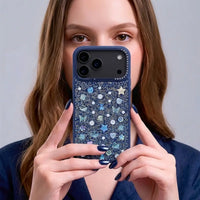 Buy Iridescent Feather Glitter Case for iPhone: MagSafe Compatible, Slim Anti-Drop Shield - LUMI at Caseles-iPhone 17 Pro Max, Light Purple