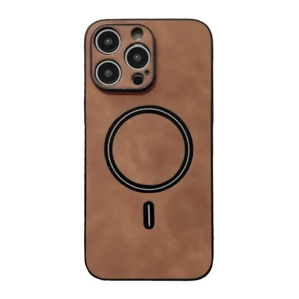 Buy Caseles MagSafe-compatible Ultra-Soft Nappa Leather with SnapLock Technology,Nappa at Caseles-iPhone 16 Pro Max, Brown