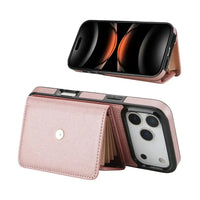 Buy Crossbody Wallet Phone Case, Magnetic Closure Flip Handbag, Leather, Card Holder, Wrist Strap Lanyard, RFID Blocking Kickstand Cover - OLIVIA at Caseles-iPhone 17 Pro Max, Oliana-Black