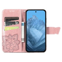 Buy Wallet Case for Google Pixel, Leather Flip Cover with Card Slots, Wrist Strap, Butterfly Embossed Design, Stand Feature for Women - Piper at Caseles-Google Pixel 10 Pro XL, Black
