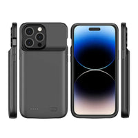 Buy Classic Battery Phone Case, Portable Charging Case, Support Wired Headphone, Ultra Slim Portable Rechargeable Battery Pack Charging - POWER CASE at Caseles-iPhone 16 Pro Max, 