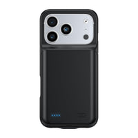 Buy Classic Battery Phone Case, Portable Charging Case, Support Wired Headphone, Ultra Slim Portable Rechargeable Battery Pack Charging - POWER CASE at Caseles-iPhone 17 Pro Max, Black