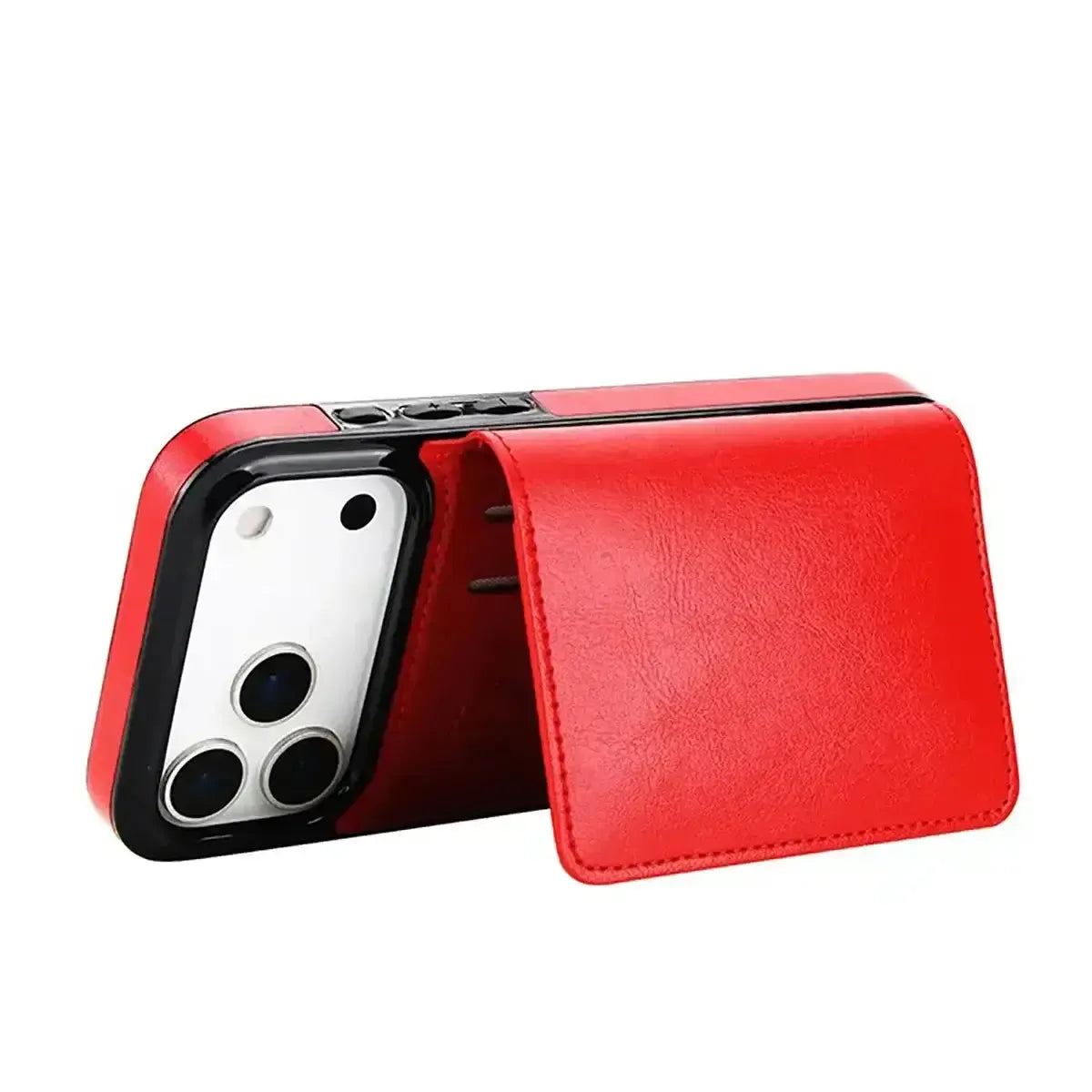 Buy Classic Magnetic Wallet Phone Case, Credit Card Holder, Dual Layer, Lightweight, Slim Leather, Magnetic Protective Case - RAYNE at Caseles-iPhone 17 Pro Max, Rayne-Purple