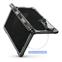 Buy Heavy-Duty Magnetic Case with Built-In PET Screen Protector, Hinge Guard & 18FT Drop Defense - ROOK at Caseles-Samsung Galaxy Z Fold 8 Ultra, Black