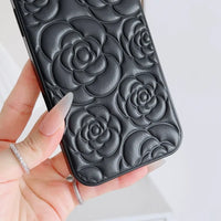Buy Camellia Quilted Case with 1.2m Crossbody Strap, Universal Single & Dual Hole Attachment, Shockproof Fashion Cover - SMITA at Caseles-iPhone 17 Pro Max, Quilting